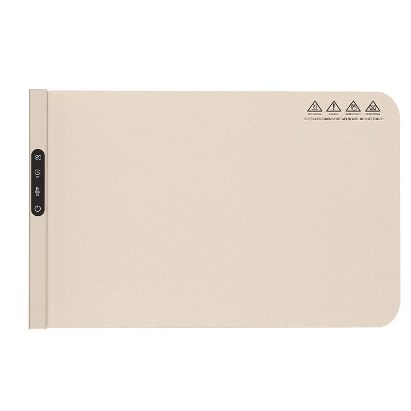 New cross-border foldable silicone warming plate, autumn and winter food heating pad, multi-functional digital display dining table heat preservation board